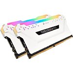 Фото DDR-4 2шт x 8GB 3600МГц CORSAIR Vengeance RGB Pro White Heatspreader (CMW16GX4M2D3600C18W)