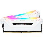 Фото DDR-4 2шт x 8GB 3600МГц CORSAIR Vengeance RGB Pro White Heatspreader (CMW16GX4M2D3600C18W) #2