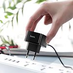 Изображение Сетевое ЗУ Hoco C70A Cutting-edge Black (6931474706638) , USB-A, QC3.0, 18W #5 Фото Сетевое ЗУ Hoco C70A Cutting-edge Black (6931474706638) , USB-A, QC3.0, 18W #5