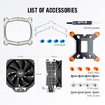 Фото Cooler CPU PCCOOLER K4 BK, TDP 230W, 130mm fan, LGA1700/1200/115X/AM5/AM4 #4