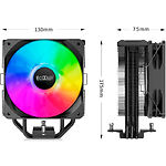 Изображение Cooler CPU PCCOOLER PALADIN EX300S, TDP 125W, SRGB LED, LGA1700/1200/115X/AM5/AM4 #3 Фото Cooler CPU PCCOOLER PALADIN EX300S, TDP 125W, SRGB LED, LGA1700/1200/115X/AM5/AM4 #3
