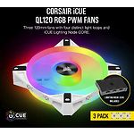 Фото Вентилятор 120мм Corsair QL120 RGB Triple Pack White (CO-9050104-WW) #4