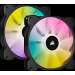 Вентилятор Corsair iCUE SP140 RGB ELITE Dual Pack Black 2шт 140мм - фото