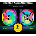 Изображение Вентилятор 140мм Corsair QL140 RGB Dual Pack Black (CO-9050100-WW) 2шт #3 Фото Вентилятор 140мм Corsair QL140 RGB Dual Pack Black (CO-9050100-WW) 2шт #3
