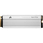 SSD жесткий диск Corsair MP600 PRO LPX 2TB M.2 NVMe PCIe Gen.4x4 2280 white (CSSD-F2000GBMP600PLPW) 7100/6800MB/s - фото