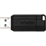 Фото USB Flash  128Gb VERBATIM PinStripe Black (49071) USB2.0 #1