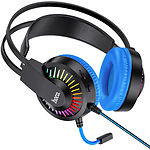 Изображение HOCO W105 Joyful gaming Blue (6931474754172) наушники с микрофоном накладные #1 Фото HOCO W105 Joyful gaming Blue (6931474754172) наушники с микрофоном накладные #1