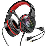 Изображение HOCO W104 Drift gaming Red (6931474749819) наушники с микрофоном накладные Фото HOCO W104 Drift gaming Red (6931474749819) наушники с микрофоном накладные