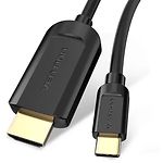 Переходник Vention (CGUBH) Black, кабель 2м, USB Type-C --> HDMI 4K - фото