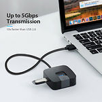 Фото Концентратор HUB USB 3.0 Vention (CHBBB) Type-A --> 4 * USB3.0-A, 0.15м #2