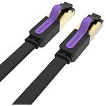 Фото Кабель patch cord  3м FTP Black Vention Flat (ICABI), Cat.7 #2