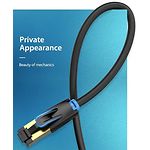 Изображение Кабель patch cord 2м S/FTP Black Vention (IKABH), Cat.8 #5 Фото Кабель patch cord 2м S/FTP Black Vention (IKABH), Cat.8 #5