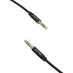 Фото Кабель Vention (BAXBD), Black AUX audio cable 0.5м, 3.5мм 3pin джек/3.5мм 3pin джек #1