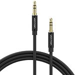 Фото Кабель Vention (BAXBI), Black AUX audio cable 3м, 3.5мм 3pin джек/3.5мм 3pin джек #1