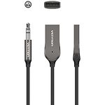Фото Bluetooth AUX Adapter Vention (NAGHG) BT5.0, Gray Zinc, Coiled Cable #2