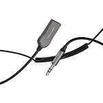 Фото Bluetooth AUX Adapter Vention (NAGHG) BT5.0, Gray Zinc, Coiled Cable #4