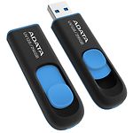 Фото USB Flash  256GB A-DATA UV128 Black-Blue USB3.2 (AUV128-256G-RBE) #1