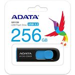 Фото USB Flash  256GB A-DATA UV128 Black-Blue USB3.2 (AUV128-256G-RBE) #3