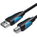 Фото Кабель Vention (VAS-A16-B300), 3м, black, USB AM/BM, для принтера