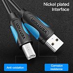 Фото Кабель Vention (VAS-A16-B300), 3м, black, USB AM/BM, для принтера #3