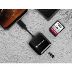 Фото Картридер Transcend TS-RDC3 USB3.2 Gen1 Type-C, Black, SD/microSD #4