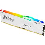 Фото DDR-5 16GB 6000МГц Kingston FURY Beast White RGB (KF560C36BWEA-16) AMD EXPO