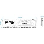 Изображение DDR-5 16GB 5200МГц Kingston FURY Beast Black (KF552C36BBE-16) #1 Фото DDR-5 16GB 5200МГц Kingston FURY Beast Black (KF552C36BBE-16) #1