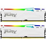 Изображение DDR-5 2шт x 16GB 5600МГц Kingston FURY Beast RGB White (KF556C36BWEAK2-32) AMD EXPO #2 Фото DDR-5 2шт x 16GB 5600МГц Kingston FURY Beast RGB White (KF556C36BWEAK2-32) AMD EXPO #2