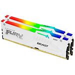 Изображение DDR-5 2шт x 16GB 5600МГц Kingston FURY Beast RGB White (KF556C36BWEAK2-32) AMD EXPO Фото DDR-5 2шт x 16GB 5600МГц Kingston FURY Beast RGB White (KF556C36BWEAK2-32) AMD EXPO