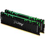 Изображение DDR-4 2шт x 8GB 4600МГц Kingston FURY Renegade RGB Black (KF446C19RBAK2/16) Фото DDR-4 2шт x 8GB 4600МГц Kingston FURY Renegade RGB Black (KF446C19RBAK2/16)