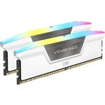 Изображение DDR-5 2шт x 16GB 5200МГц Corsair Vengeance RGB White (CMH32GX5M2B5200C40W) Фото DDR-5 2шт x 16GB 5200МГц Corsair Vengeance RGB White (CMH32GX5M2B5200C40W)