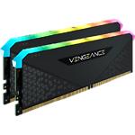 Оперативная память CORSAIR Vengeance RGB RS Black (CMG32GX4M2D3600C18) DDR-4 2шт x 16GB 3600МГц - фото