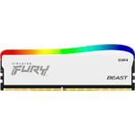 Изображение DDR-4 8GB 3200МГц Kingston FURY Beast White RGB SE (KF432C16BWA/8) Фото DDR-4 8GB 3200МГц Kingston FURY Beast White RGB SE (KF432C16BWA/8)