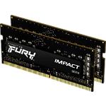 Изображение SO-DIMM 2x16GB DDR4 3200МГц Kingston FURY Impact (KF432S20IBK2/32) Фото SO-DIMM 2x16GB DDR4 3200МГц Kingston FURY Impact (KF432S20IBK2/32)