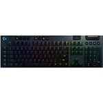 Изображение Клавиатура Logitech G915 TKL Lightspeed Wireless RGB Mechanical Gaming, CARBON (920-009537) US INT'L Фото Клавиатура Logitech G915 TKL Lightspeed Wireless RGB Mechanical Gaming, CARBON (920-009537) US INT'L