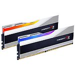 Изображение DDR-5 2шт x 16GB 6000МГц G.Skill Trident Z5 RGB Silver (F5-6000J3636F16GX2-TZ5RS) #1 Фото DDR-5 2шт x 16GB 6000МГц G.Skill Trident Z5 RGB Silver (F5-6000J3636F16GX2-TZ5RS) #1