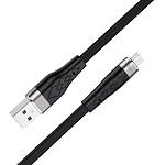 Фото Кабель HOCO X53 Black (6931474738073) USB/Micro-USB, 1м, 2.4A, silicone+aluminum
