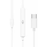 Фото HOCO M80 Original Type-C White (6931474736666) 20шт набор, наушники вкладыши с микрофоном #2