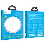 Фото Беспроводное Wireless ЗУ HOCO CW26 Powerful White (6931474733818)  Fast Charge 15Вт #7