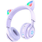 Изображение HOCO W39 Cat kids Bluetooth Purple (6931474779267) наушники с микрофоном накладные Фото HOCO W39 Cat kids Bluetooth Purple (6931474779267) наушники с микрофоном накладные