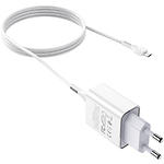 Изображение Сетевое ЗУ Hoco C81A Asombroso White (6931474727954) , 1*USB-A, 2.1A + Cable micro-USB #4 Фото Сетевое ЗУ Hoco C81A Asombroso White (6931474727954) , 1*USB-A, 2.1A + Cable micro-USB #4