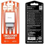 Изображение Сетевое ЗУ Hoco C81A Asombroso White (6931474727930) , 1*USB, 2.1A #4 Фото Сетевое ЗУ Hoco C81A Asombroso White (6931474727930) , 1*USB, 2.1A #4
