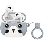Фото HOCO EW46 Mysterious Cat TWS Bluetooth White (6931474788887) гарнитура
