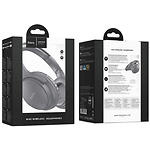 Изображение HOCO W40 Mighty Bluetooth Gray (6931474784957) наушники с микрофоном накладные #3 Фото HOCO W40 Mighty Bluetooth Gray (6931474784957) наушники с микрофоном накладные #3