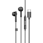 Изображение HOCO M93 Type-C Black (6931474778819) наушники вкладыши с микрофоном Фото HOCO M93 Type-C Black (6931474778819) наушники вкладыши с микрофоном