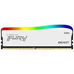 Изображение DDR-4 8GB 3600МГц Kingston FURY Beast White RGB SE (KF436C17BWA/8) Фото DDR-4 8GB 3600МГц Kingston FURY Beast White RGB SE (KF436C17BWA/8)