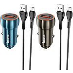 Изображение Автомобильное ЗУ Hoco Z46 Blue (6931474770301) USB-A, 18W, QC3.0 + кабель Micro-USB #2 Фото Автомобильное ЗУ Hoco Z46 Blue (6931474770301) USB-A, 18W, QC3.0 + кабель Micro-USB #2