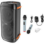 Изображение HOCO BS53 Manhattan (6931474781116) портативная колонка 2*20W,3.6Ah аккум,BT,FM,USB,2 wifi микрофона #5 Фото HOCO BS53 Manhattan (6931474781116) портативная колонка 2*20W,3.6Ah аккум,BT,FM,USB,2 wifi микрофона #5