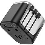Изображение Сетевое ЗУ Hoco AC5 Level dual Black (6931474778284) 2* USB-A, 2.4А, Universal Travel Adapter #2 Фото Сетевое ЗУ Hoco AC5 Level dual Black (6931474778284) 2* USB-A, 2.4А, Universal Travel Adapter #2