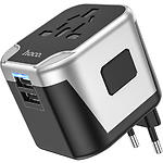 Изображение Сетевое ЗУ Hoco AC5 Level dual Black (6931474778284) 2* USB-A, 2.4А, Universal Travel Adapter #3 Фото Сетевое ЗУ Hoco AC5 Level dual Black (6931474778284) 2* USB-A, 2.4А, Universal Travel Adapter #3